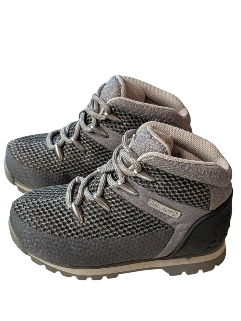 Timberland Euro Sprint Gray Mesh Hiking Boots Toddler Boys Size 9